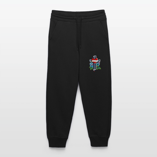 Pantaloni sportivi ecologici casual Made in UE - SOLID BLACK