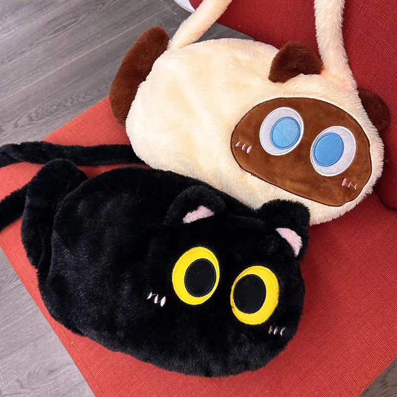 Zaino in peluche per ragazze – Borsa da studente moderna