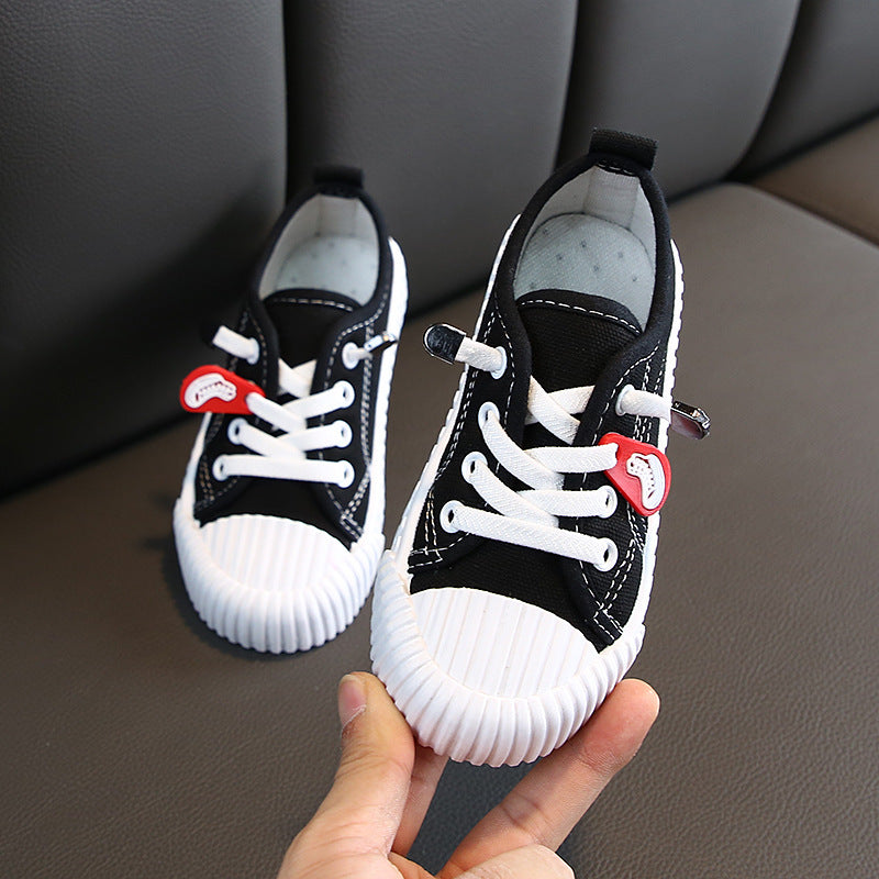 Scarpe in tela color caramella per bambini in stile coreano