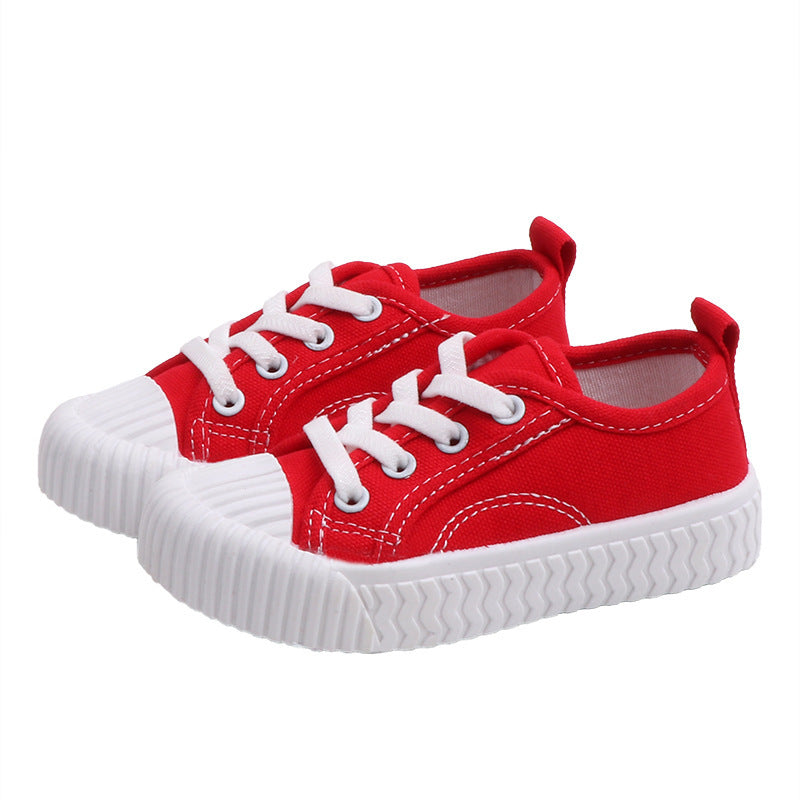 Scarpe in tela color caramella per bambini in stile coreano