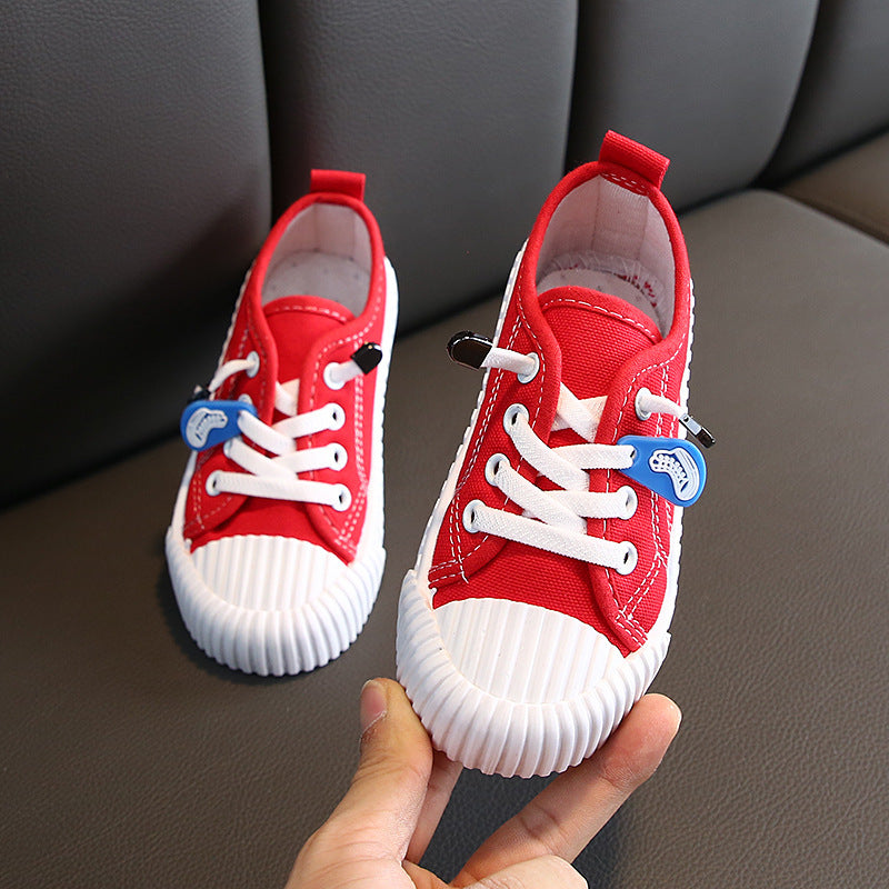 Scarpe in tela color caramella per bambini in stile coreano