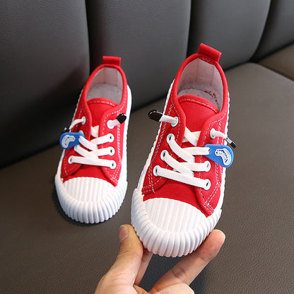 Scarpe in tela color caramella per bambini in stile coreano