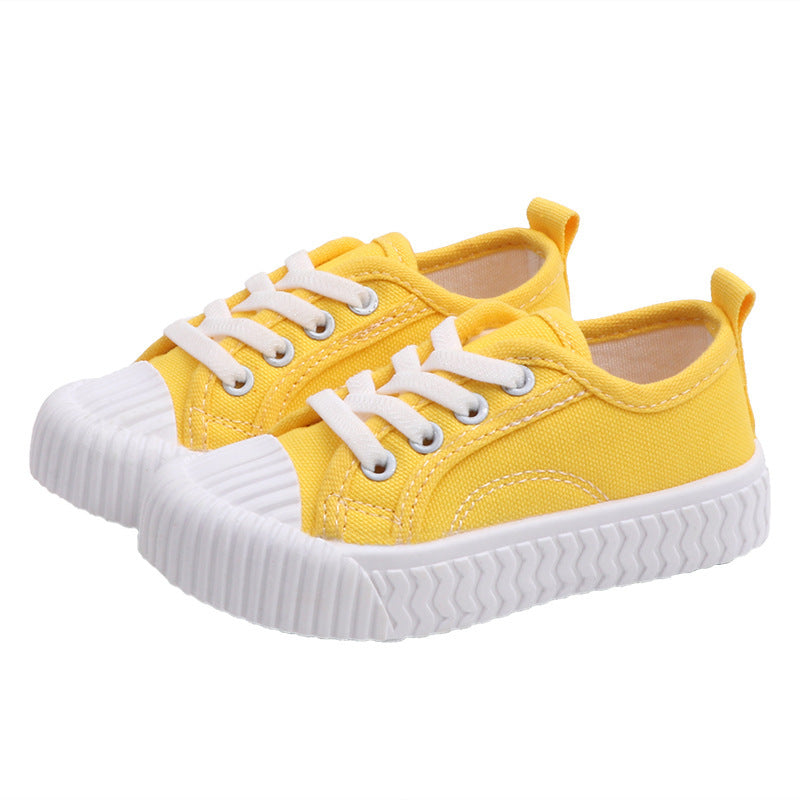 Scarpe in tela color caramella per bambini in stile coreano