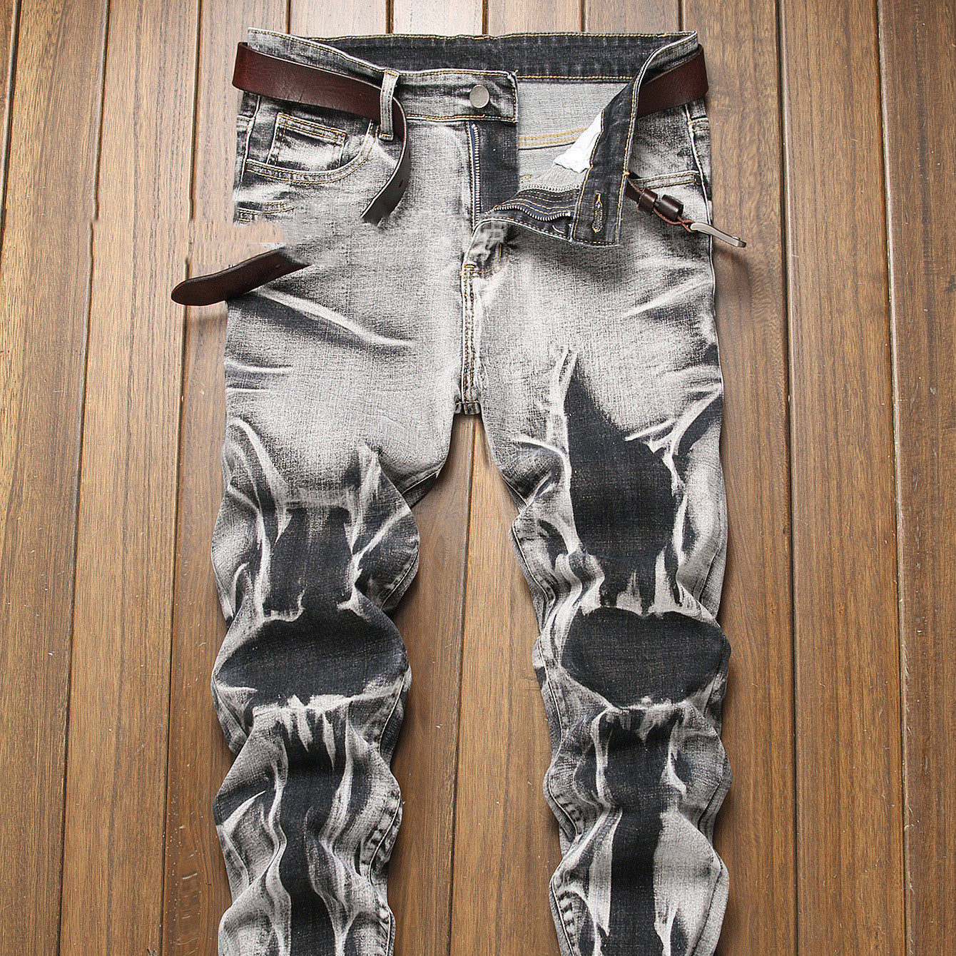 Slim Fit All-match Grigio Uomo Confortevole