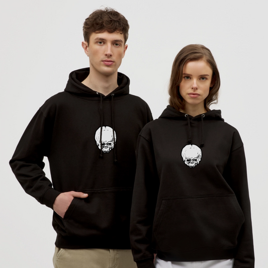 Felpa con cappuccio unisex - nero