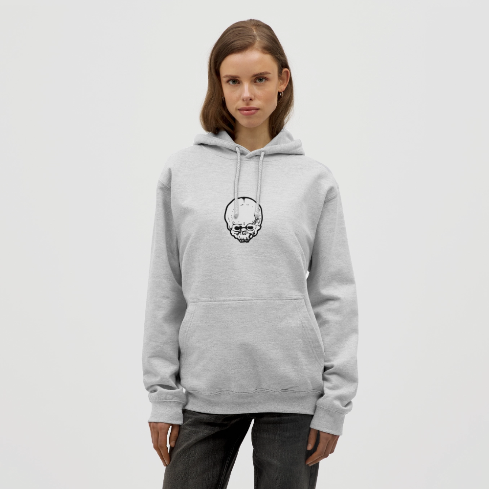 Felpa con cappuccio unisex - grigio chiaro melange