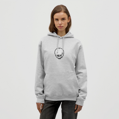 Felpa con cappuccio unisex - grigio chiaro melange