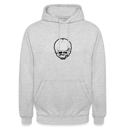 Felpa con cappuccio unisex - grigio chiaro melange