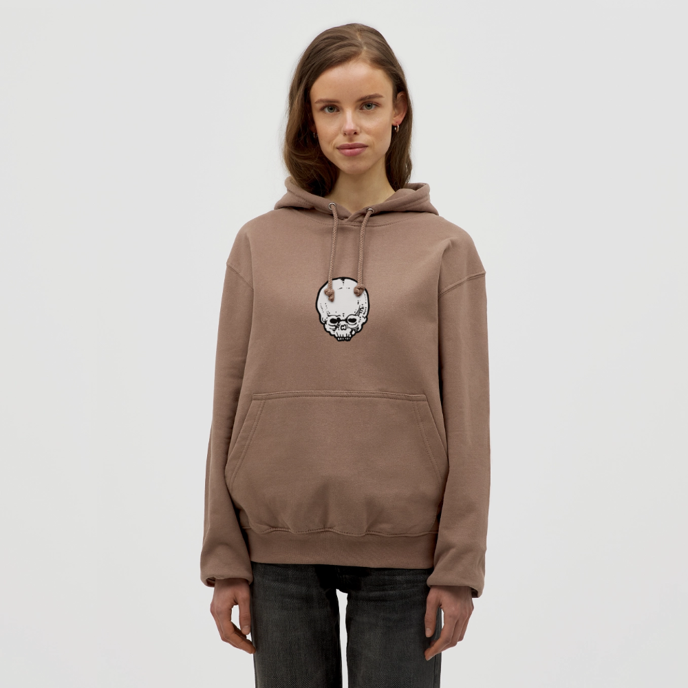 Felpa con cappuccio unisex - mokka