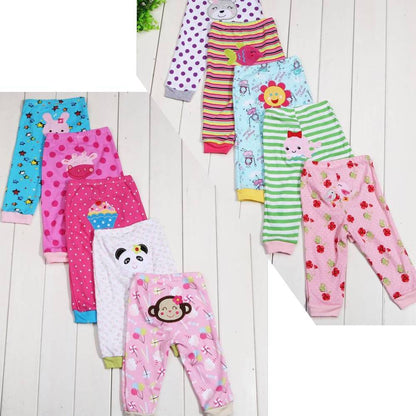 Leggings per bambini con stampa cartoon 5 pezzi