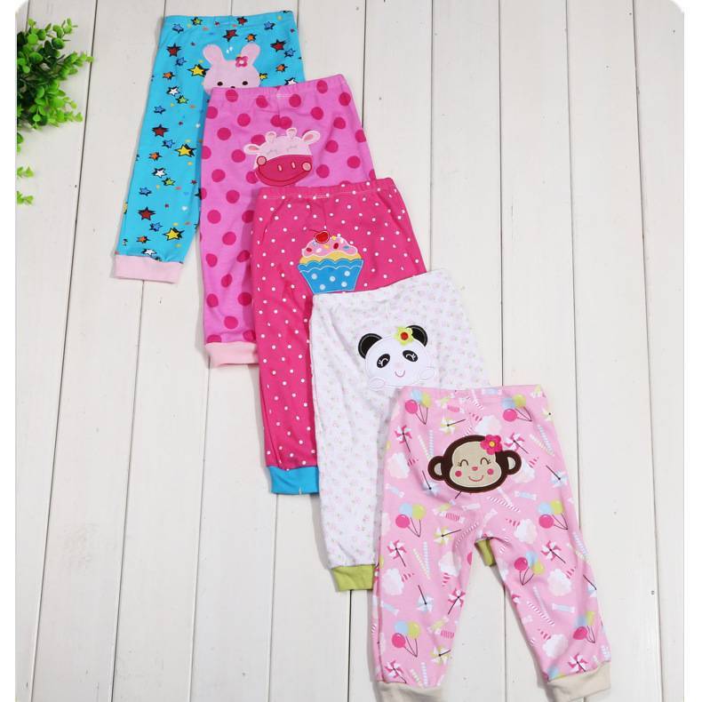 Leggings per bambini con stampa cartoon 5 pezzi
