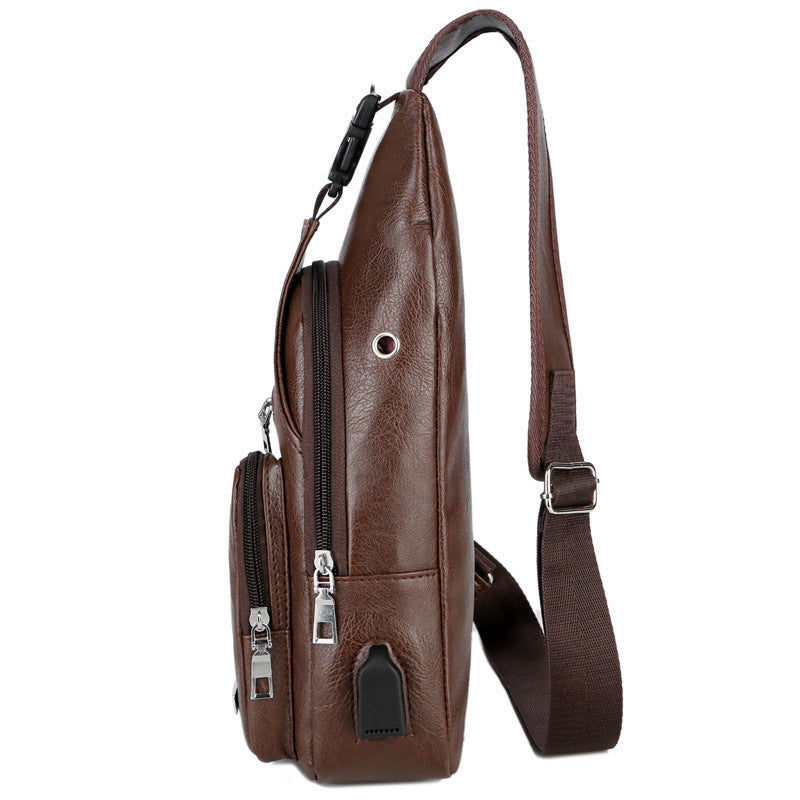 Borsa a tracolla portatile USB con ricarica