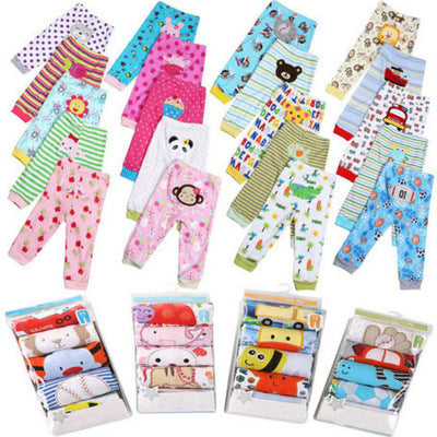Leggings per bambini con stampa cartoon 5 pezzi