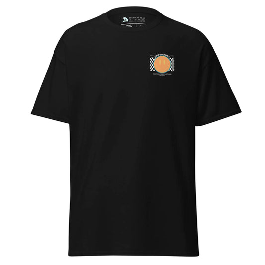 T-shirt classica da uomo con faccina sorridente "Good Vibes"