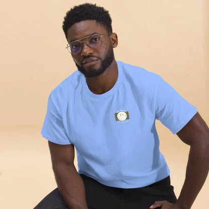 T-shirt classica da uomo con faccina sorridente "Good Vibes"