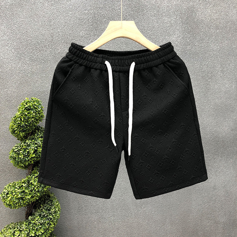 Pantaloncini jacquard bianchi per pantaloncini da uomo