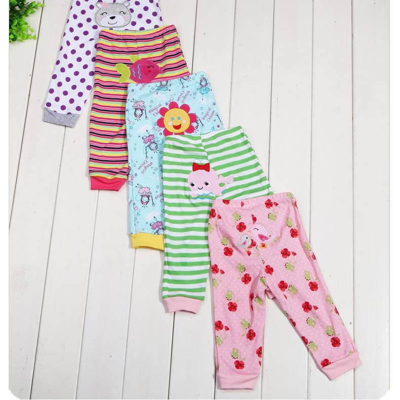 Leggings per bambini con stampa cartoon 5 pezzi