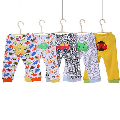 Leggings per bambini con stampa cartoon 5 pezzi