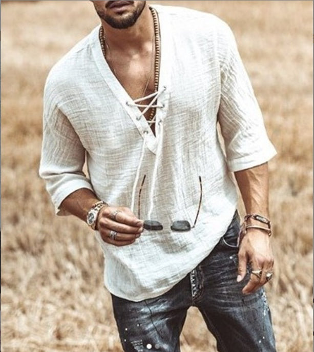 Camicia abbottonata a maniche corte da uomo