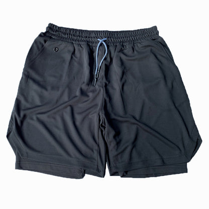 Pantaloncini da corsa da uomo 2 in 1 in rete ad asciugatura rapida