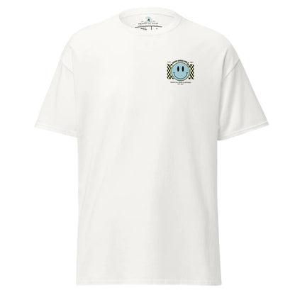 T-shirt classica da uomo con faccina sorridente "Good Vibes"