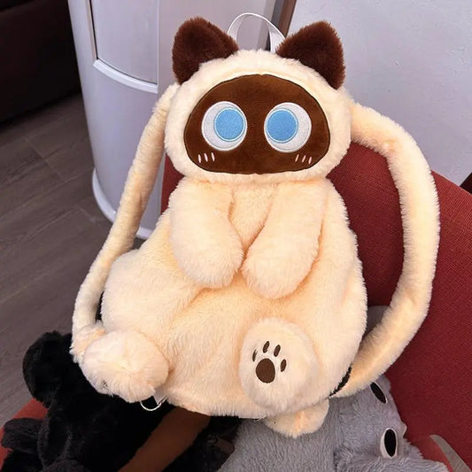 Zaino in peluche per ragazze – Borsa da studente moderna