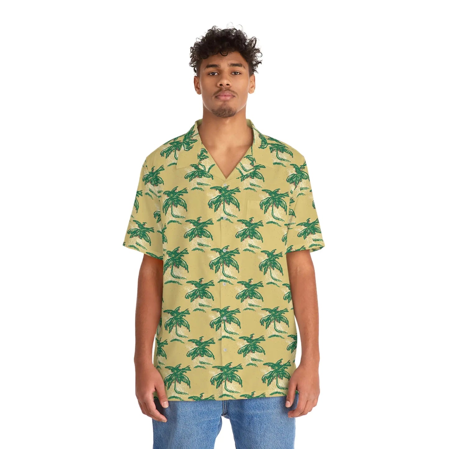 Camisa hawaiana tropical Palm Mirage para hombre