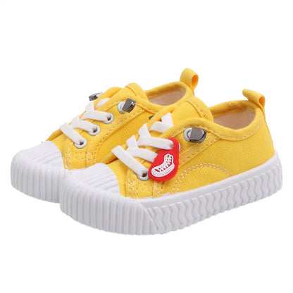 Scarpe in tela color caramella per bambini in stile coreano