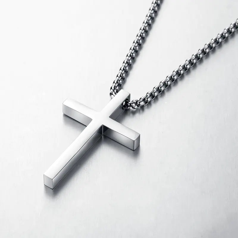 Collana a croce in acciaio  inossidabile