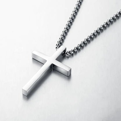 Collana a croce in acciaio  inossidabile