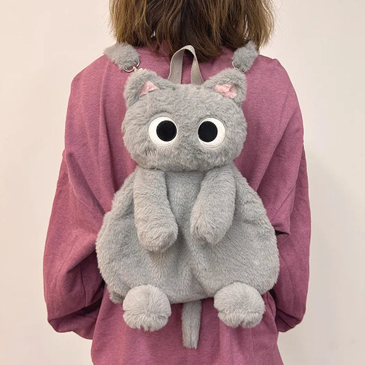 Zaino in peluche per ragazze – Borsa da studente moderna