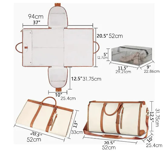 Equipaje portátil de un solo hombro, impermeable, resistente al desgaste, de gran capacidad, bolsa de viaje