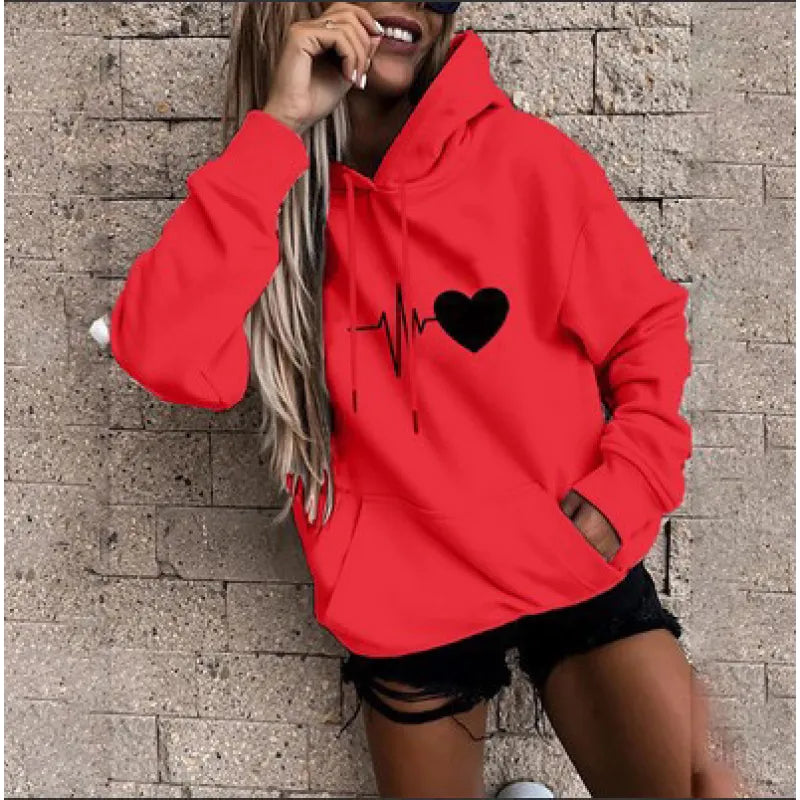 Sudadera con capucha de terciopelo para mujer.