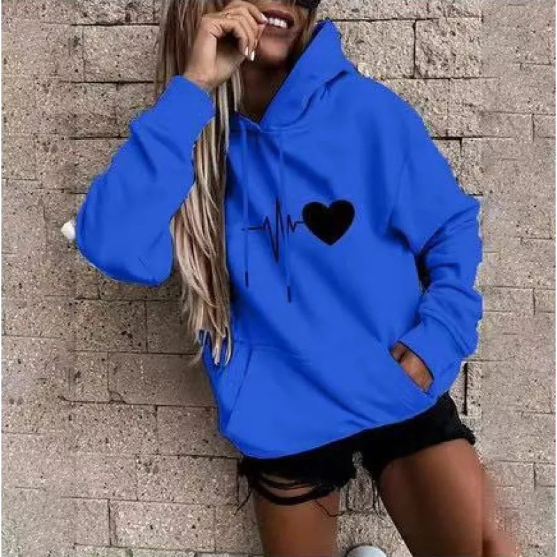 Sudadera con capucha de terciopelo para mujer.