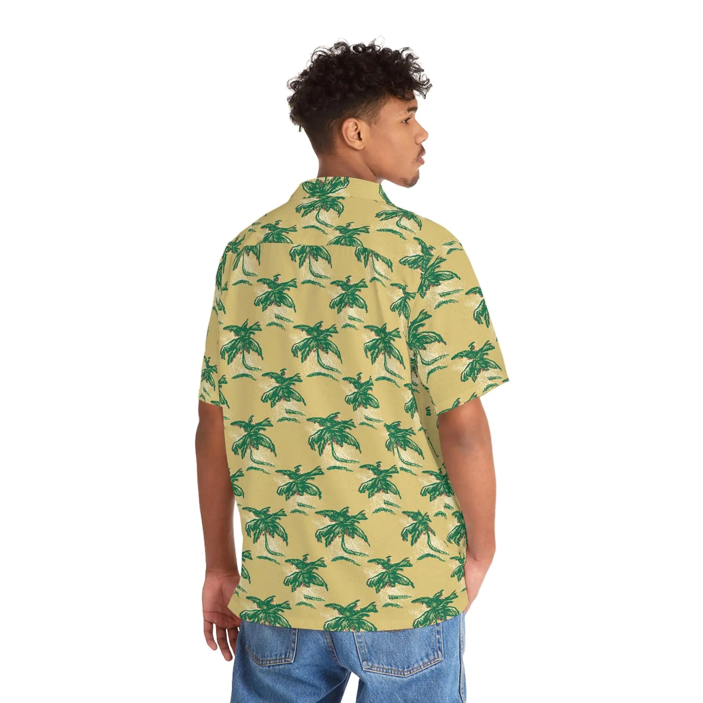 Camisa hawaiana tropical Palm Mirage para hombre