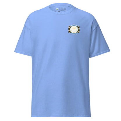 T-shirt classica da uomo con faccina sorridente "Good Vibes"